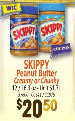 Jetro SKIPPY Peanut Butter Creamy or Chunky offer