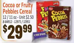 Jetro Cocoa or Fruity Pebbles Cereal offer