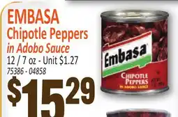 Jetro EMBASEA Chipotle Peppers in Adobo Sauce offer