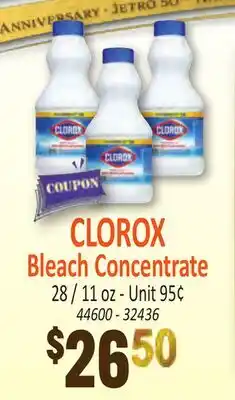 Jetro CLOROX Bleach Concentrate offer