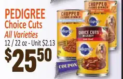Jetro PEDIGREE Choice Cuts offer