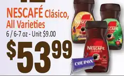 Jetro NESCAFÉ Clásico, All Varieties offer