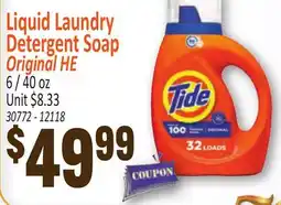 Jetro Liquid Laundry Detergent Soap Original HE offer
