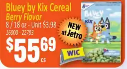 Jetro Bluey by Kix Cereal Berry Flavor offer