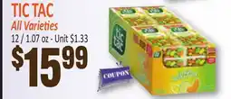 Jetro TIC TAC All Varieties offer