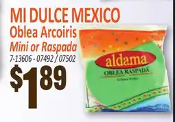 Jetro MI DULCE MEXICO Oblea Arcoiris Mini or Raspada offer