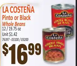 Jetro LA COSTEÑA Pinto or Black Whole Beans offer