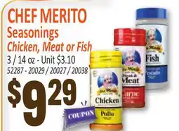 Jetro CHEF MERITO Seasonings offer