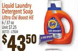 Jetro Liquid Laundry Detergent Soap Ultra Oxi Boost HE offer