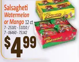 Jetro Salsagheti Watermelon or Mango offer