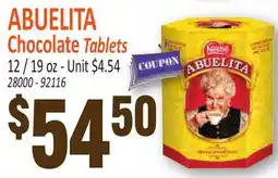 Jetro ABUELITA Chocolate Tablets offer