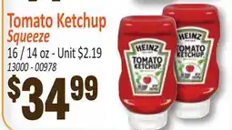 Jetro Tomato Ketchup Squeeze offer