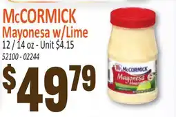 Jetro McCORMICK Mayonesa w/Lime offer