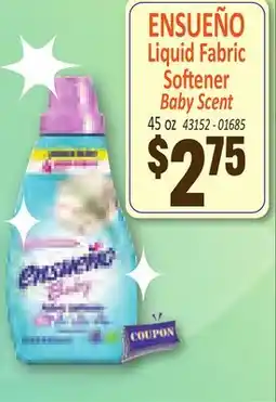 Jetro ENSUEÑO Liquid Fabric Softener Baby Scent offer