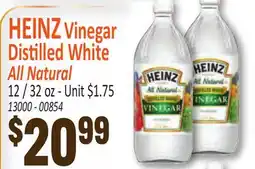 Jetro HEINZ Vinegar Distilled White All Natural offer
