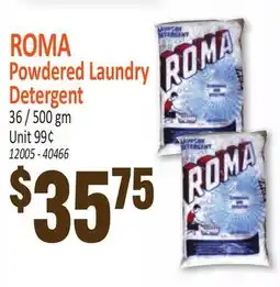 Jetro ROMA Powdered Laundry Detergent offer