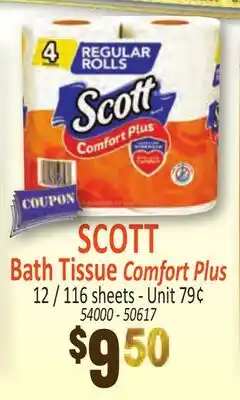 Jetro SCOTT Bath Tissue Comfort Plus offer