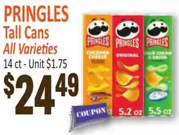 Jetro PRINGLES Tall Cans offer