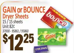Jetro GAIN or BOUNCE Dryer Sheets offer