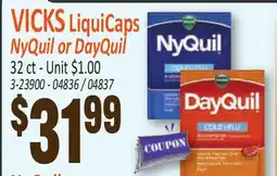 Jetro VICKS LiquiCaps NyQuil or DayQuil offer