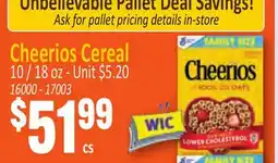 Jetro Cheerios Cereal offer