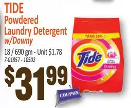 Jetro TIDE Powdered Laundry Detergent w/ Downy offer
