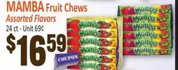 Jetro MAMBA Fruit Chews offer