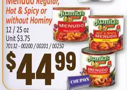 Jetro Menudo Regular, Hot & Spicy or without Hominy offer