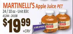 Jetro MARTINELLI'S Apple Juice PET offer