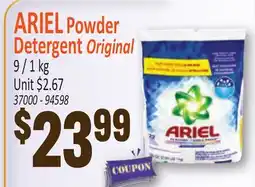 Jetro ARIEL Powder Detergent Original offer