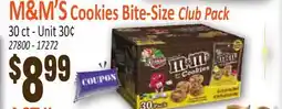 Jetro M&M'S Cookies Bite-Size Club Pack offer