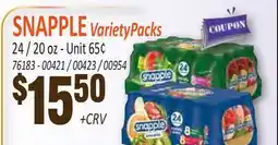 Jetro SNAPPLE Variety Packs offer