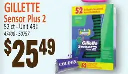 Jetro GILLETTE Sensor Plus 2 offer