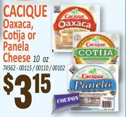 Jetro CACIQUE Oaxaca, Cotija or Panela Cheese offer