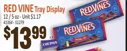 Jetro RED VINE Tray Display offer