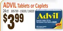 Jetro ADVIL Tablets or Caplets offer