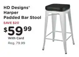 Fred Meyer HD Designs Harper Padded Bar Stool offer