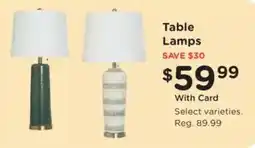 Fred Meyer Table Lamps offer