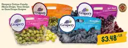 Sprouts Farmers Market Grapery Cotton Candy, Moon Drops, Tear Drops or Gum Drops Grapes offer