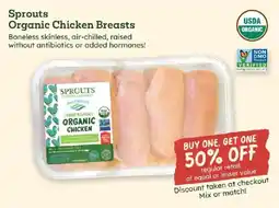 Sprouts Farmers Market Sprouts organic chicken breasts offer