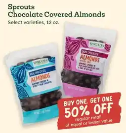 Sprouts Farmers Market Sprouts chocolate covered almonds offer