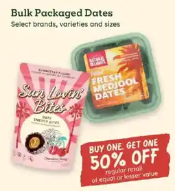 Sprouts Farmers Market Sun Lovin' Bites Date Energy Bites offer