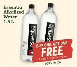 Sprouts Farmers Market Essentia Alkalized Water offer