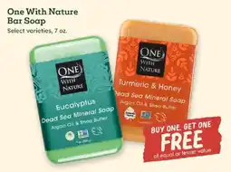 Sprouts Farmers Market One With Nature bar soap offer