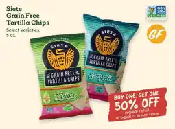 Sprouts Farmers Market Siete Grain Free Tortilla Chips offer