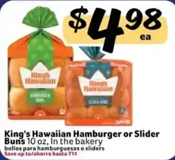 Fresco y Más King's Hawaiian Hamburger or Slider Buns offer