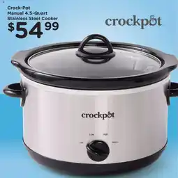 Fred Meyer Crockpot manual 4.5-quart stainless steel cooker offer