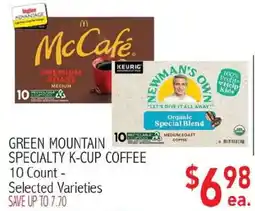 Ingles Markets Green mountain specialty k-cup coffee offer