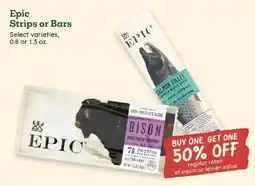Sprouts Farmers Market Epic strips or bars offer