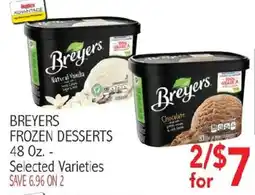 Ingles Markets Breyers frozen desserts offer